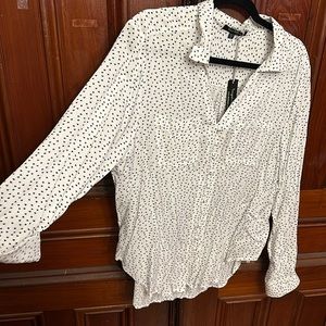 Heart button down soft shirt